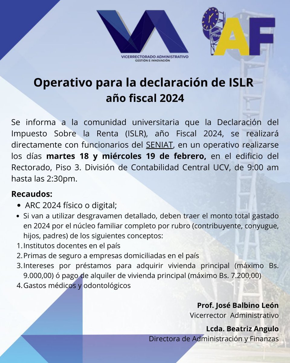 VRAD UCV tweet media