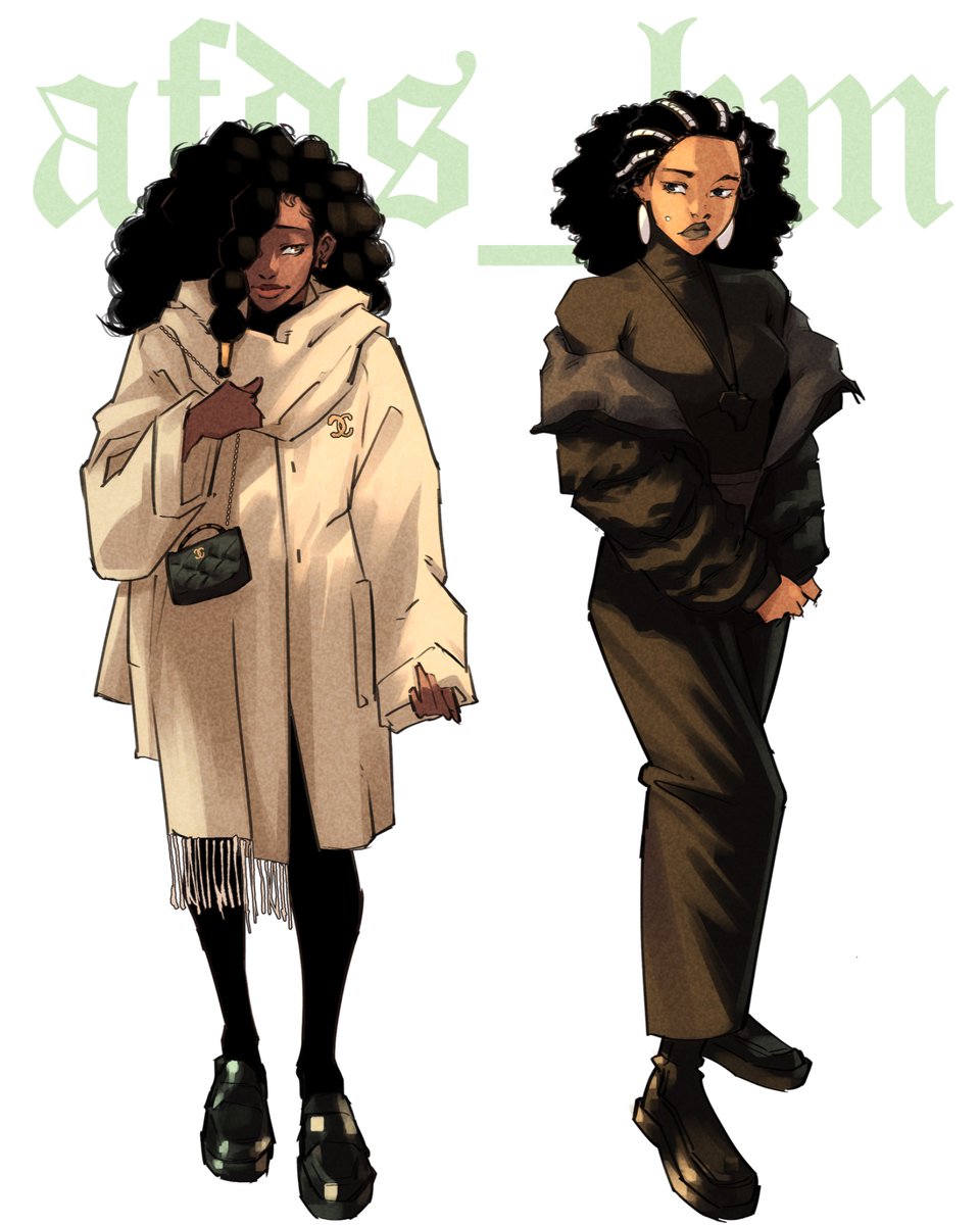Aleia and Kadija #characterdesign #blackart #originalcharacterart