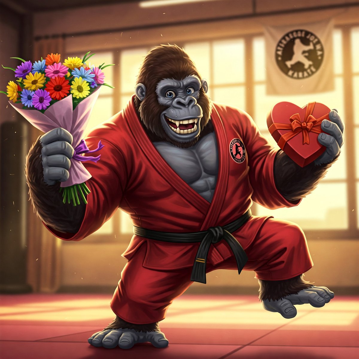 averagejkarate's tweet photo. Happy Valentine’s from Average Joe!

#Valentines #karate #shotokan https://t.co/tKdi8mAVvY