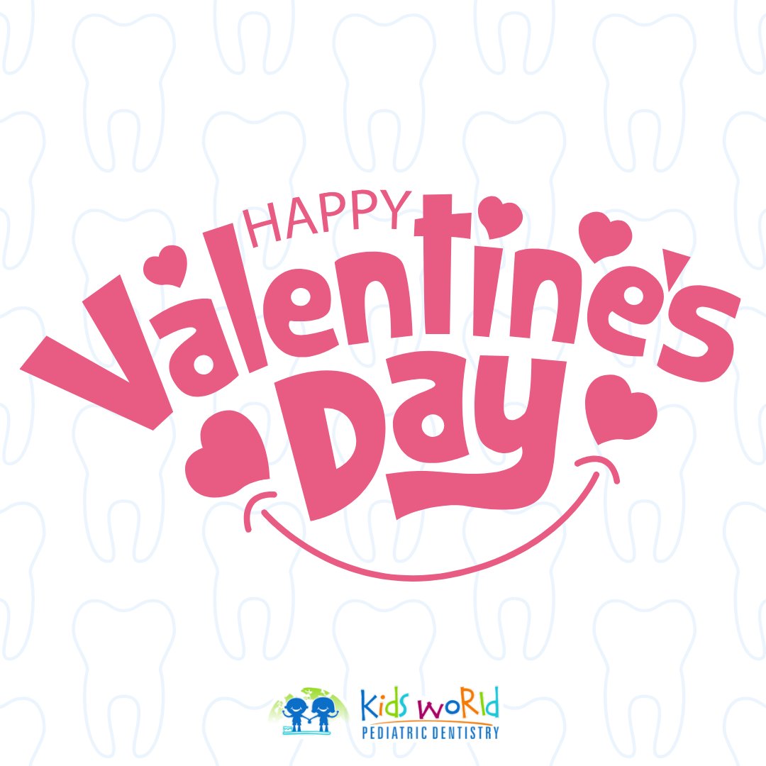KidsWorldDent's tweet photo. Roses are red, violets are blue, we love our patients and their smiles too! 💕🦷 
Happy Valentine's Day from Kids World Pediatric Dentistry! https://t.co/zWCSnnFpmU