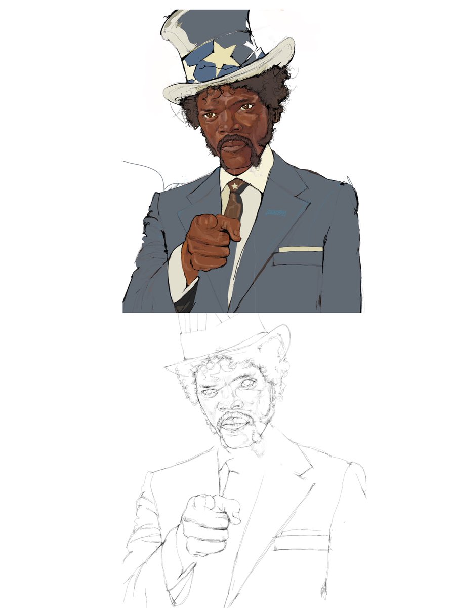 BROKENCRAY0NS's tweet image. UNCLE SAM @SamuelLJackson 
#byfvbrix