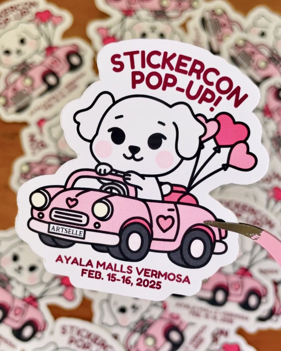 artselleph's tweet photo. Only for this event! 🌟 Snag this exclusive freebie when you shop at ARTSELLE (TABLE 26) this weekend at StickerCon Pop-Up! 😍

📍 Ayala Malls Vermosa 📅 Feb 15-16, 2025

#stickerconmnl #stickerconpopup #stickerconmnl2025 #sticker #stickers #stickershop #stickerart #KPOPStickers https://t.co/sSyrX1cGkd