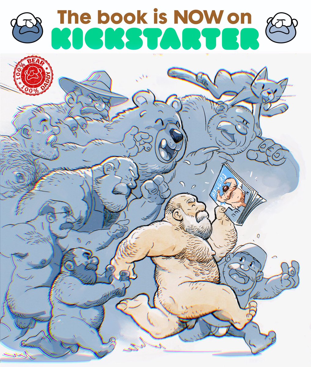 Chasers, daddies, bears hurry up! the book is finally on Kickstarter!!!! kck.st/4hVLp3T