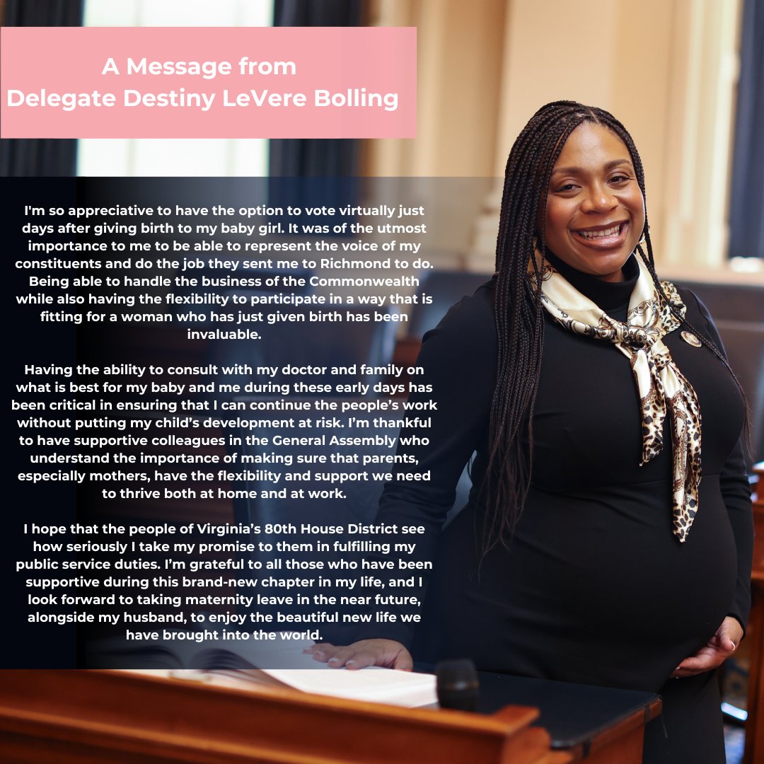 destinyforva's tweet image. I'm so thankful for the opportunity to vote virtually! You can read more about my journey at the Capitol and into motherhood in this article from the wonderful @oliviardiaz
apnews.com/article/women-…