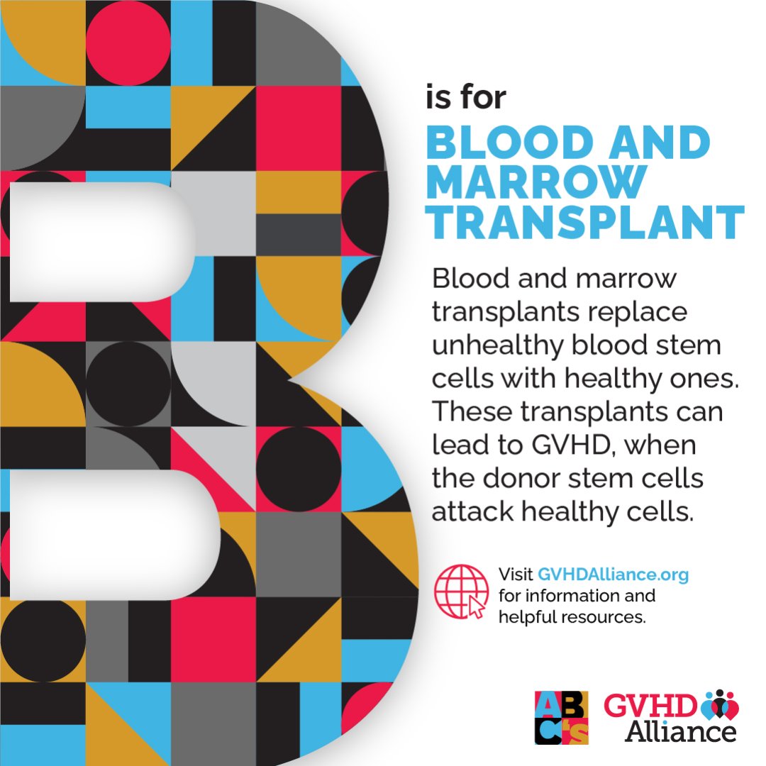Caregivers play a key part and are unsung heroes in the
fight against Graft-versus-host disease (GVHD), providing
essential care to those affected by GVHD.
Visit GVHDAlliance.org to download a caregiver support tool from the #GVHDAlliance.
#ABCsOfGVHD #GVHDDay