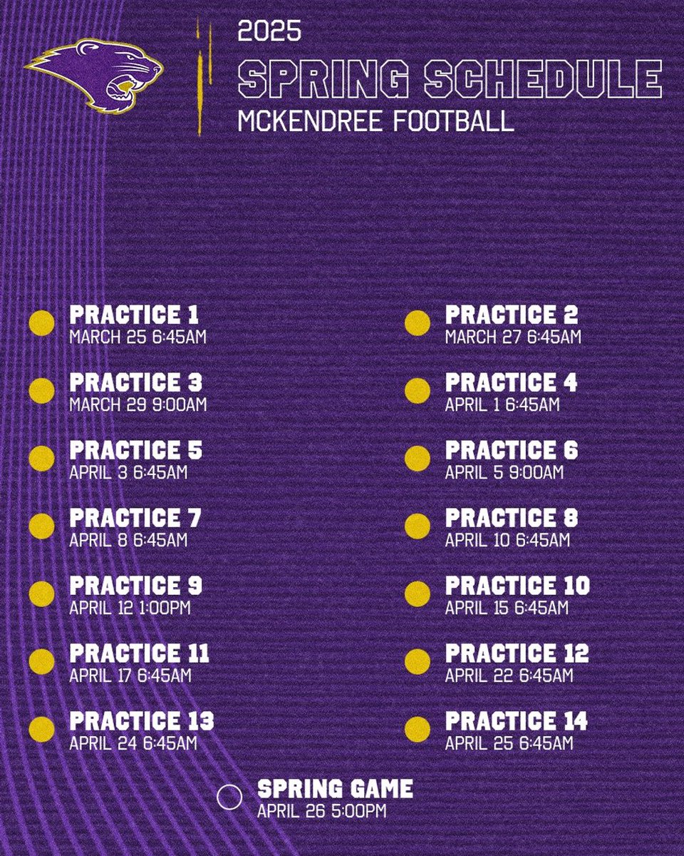 The 2025 Spring Ball Schedule is Here! #Execute #ATF #GTW