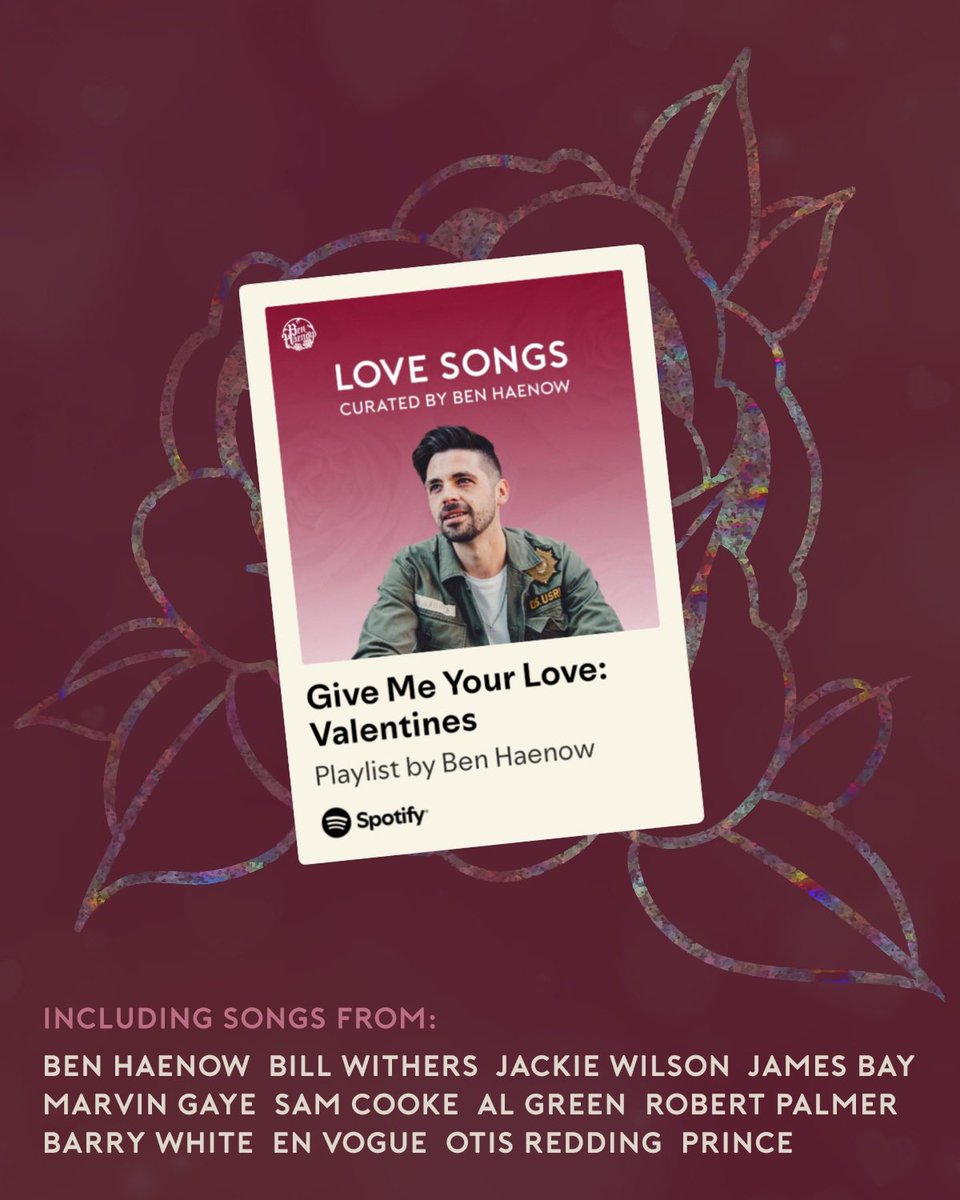 Eminence_PR's tweet image. Happy Valentine’s Day 🌹❤️ get in the mood and enjoy today with this special playlist of love songs curated by @BenHaenow 💌🎶 listen to your heart’s content via the following link!
👉 open.spotify.com/playlist/2zB5t…