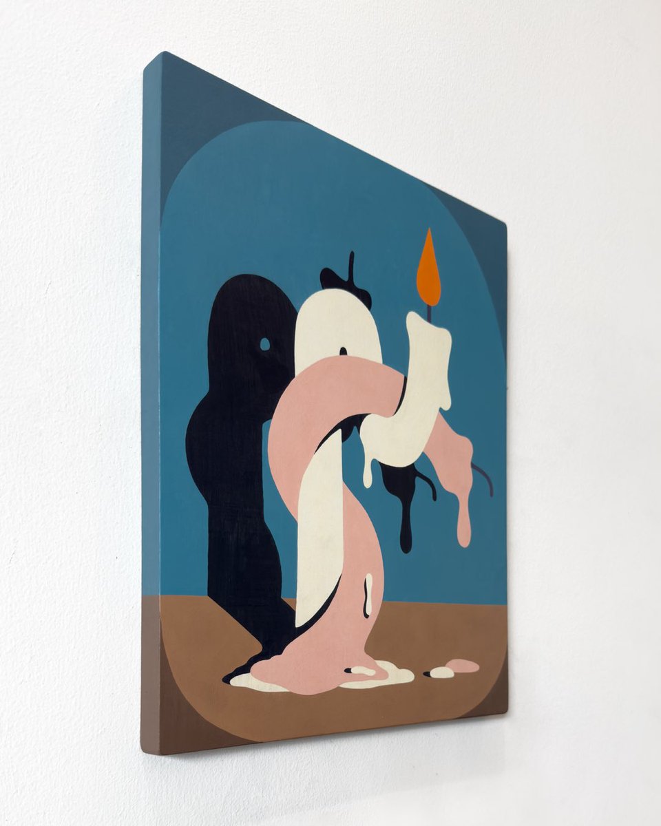 Lament, gouache on wood panel, 11 x 14 in.