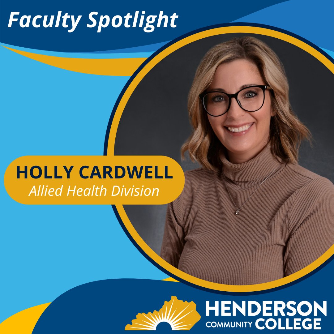 hendersoncc's tweet image. 🌟 #FacultyFriday Spotlight: Holly Cardwell, KNAT/HST Coordinator 🌟

Holly holds a BSN &amp;amp; MSN and is a certified Family Nurse Practitioner. She’s passionate about helping students achieve their goals!

🔗Learn more at bit.ly/46n41nj

#HealthScience #MeetOurFaculty