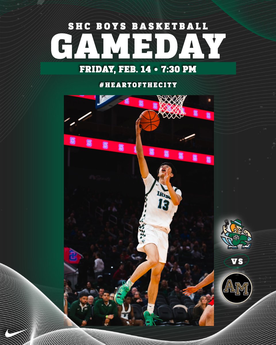Your Irish returns to action tonight at Archbishop Mitty. Tip-off is at 7:30pm. ☘️🏀
#HeartOfTheCity #CultureOfJoy #GoIrish