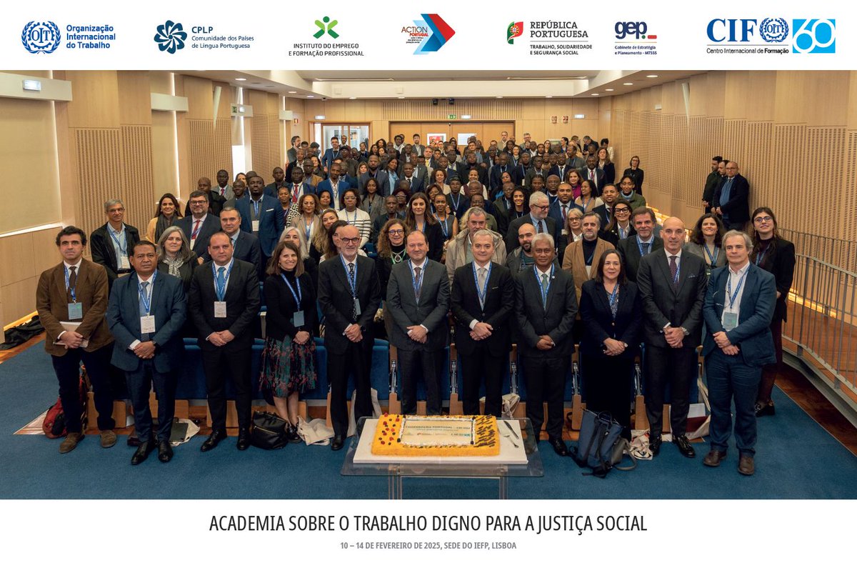 ILOSocialProtection (@soc_protection) on Twitter photo This week <a href="/ITCILO/">ITCILO</a>, <a href="/ilo/">International Labour Organization</a> ACTION/Portugal Project, <a href="/SEcplp/">Secretário Executivo CPLP</a> & IEFP welcomed 130 participants from Portuguese-speaking countries in the Academy on #decentwork for #socialjustice. The event promoted integrated #employment, #SocialProtection & #skills policies.
bit.ly/41dpP5F This week <a href="/ITCILO/">ITCILO</a>, <a href="/ilo/">International Labour Organization</a> ACTION/Portugal Project, <a href="/SEcplp/">Secretário Executivo CPLP</a> & IEFP welcomed 130 participants from Portuguese-speaking countries in the Academy on #decentwork for #socialjustice. The event promoted integrated #employment, #SocialProtection & #skills policies.
bit.ly/41dpP5F