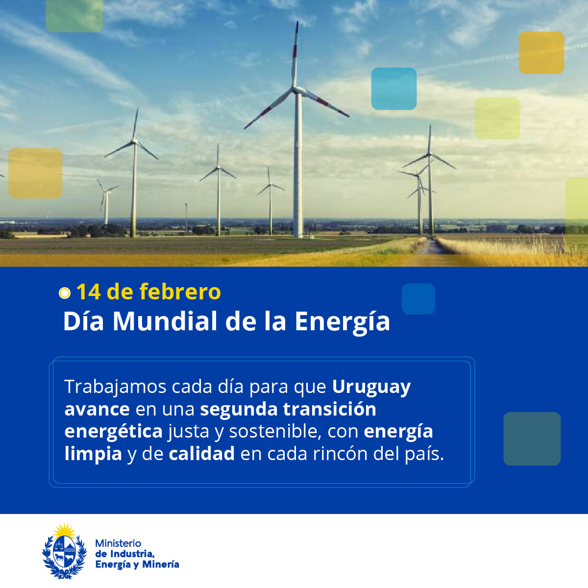 💡 Hoy celebramos el Día Mundial de la #Energía, uno de los ejes del trabajo de nuestro ministerio para consolidar el desarrollo de Uruguay.