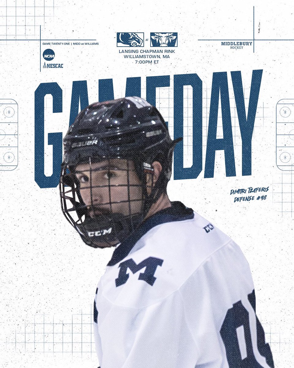OFF TO WILIAMSTOWN
The Cats visit the Ephs in a huge road conference tilt. 

📍Williamstown, MA
⏰7:00pm
📺NSNsports.net