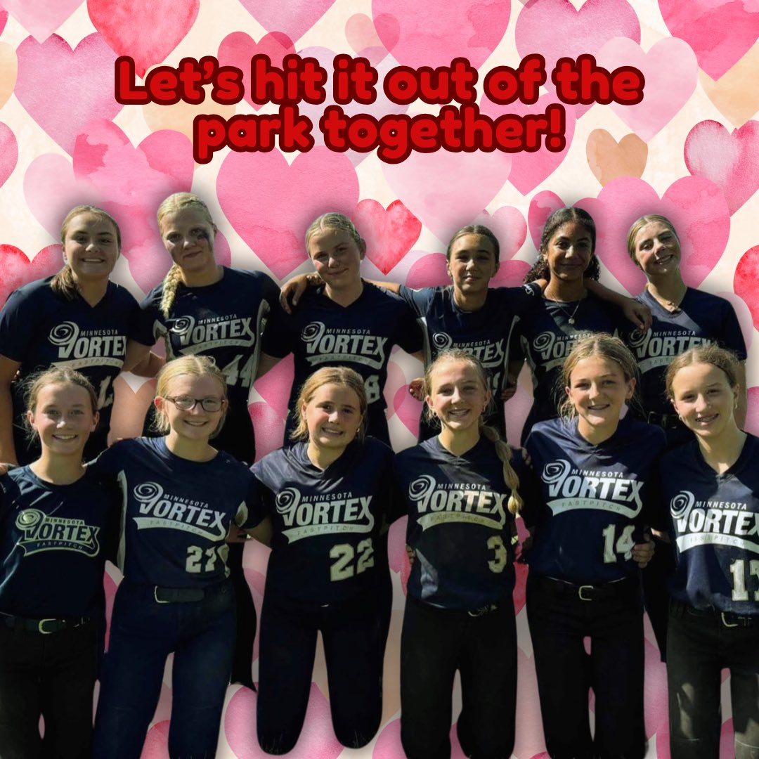 Happy Valentine’s Day! 💗❣️💘💝💌💟❤️‍🔥

Love, 
MN Vortex &amp; A’s Family