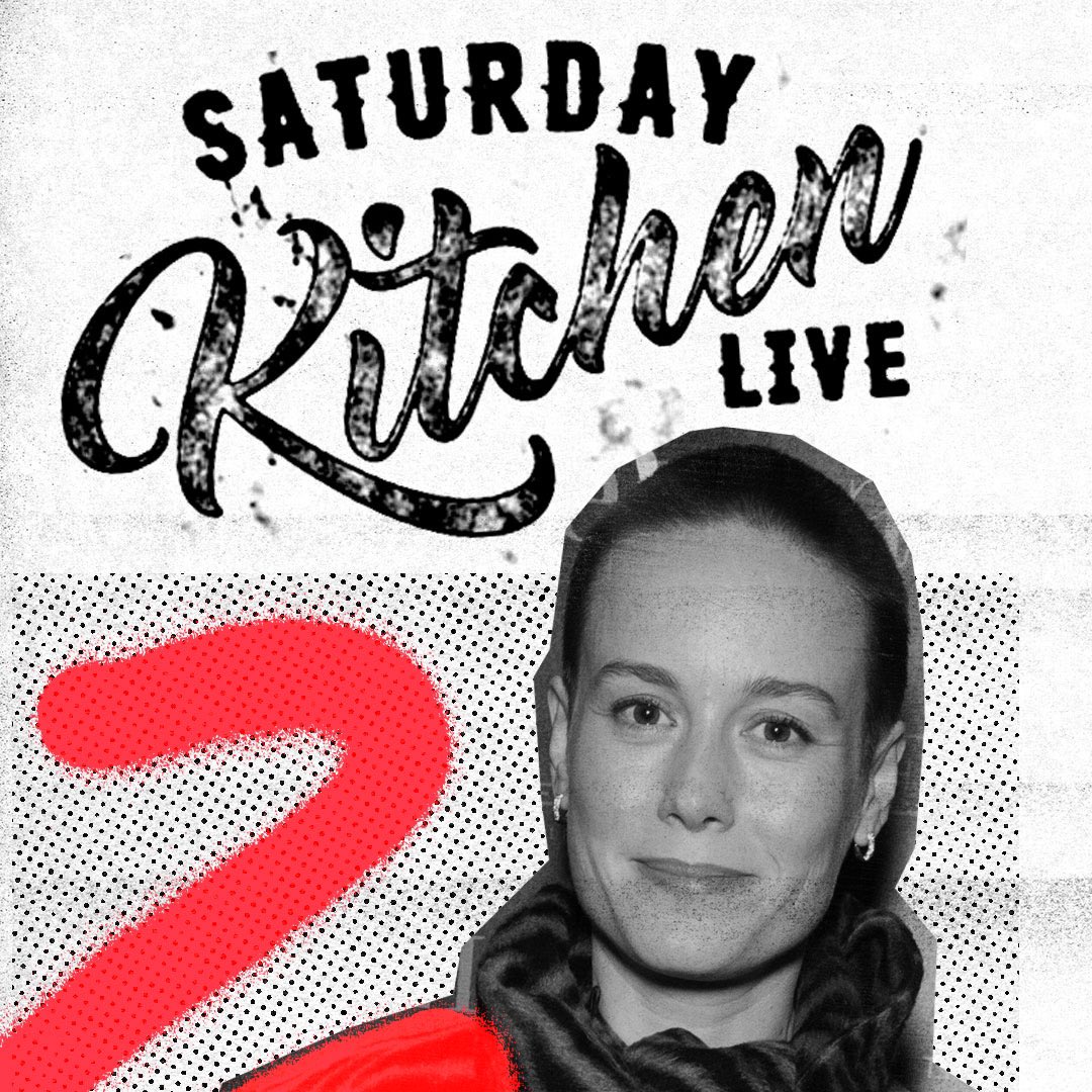 📺 Tune in tomorrow
⏰ 10am 
⚡️ <a href="/brielarson/">Brie Larson</a> on <a href="/SaturdayKitchen/">SaturdayKitchen</a>
