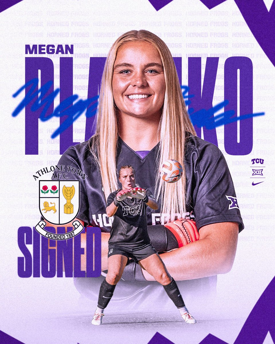 TCU Soccer (@tcusoccer) on Twitter photo Congratulations to Megan Plaschko! She is headed to Ireland with <a href="/AthloneTownAFC/">Athlone Town AFC</a> πππ
#GoFrogs | #ProFrogs Congratulations to Megan Plaschko! She is headed to Ireland with <a href="/AthloneTownAFC/">Athlone Town AFC</a> πππ
#GoFrogs | #ProFrogs
