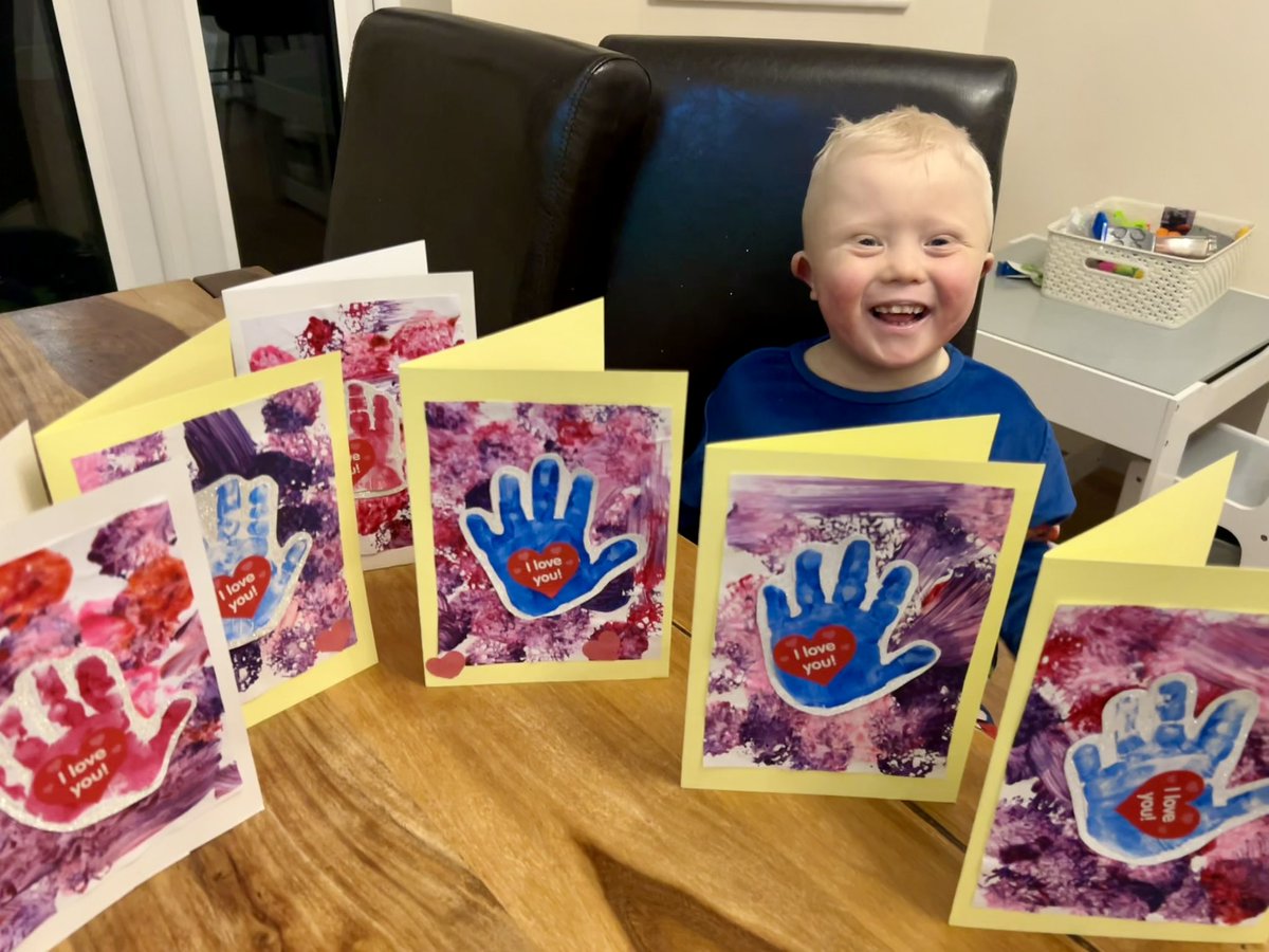 NothingDown21's tweet photo. 💗💜💕Happy Valentines Day from my little heartbreaker. ❤️ ♥️ 💕

He’s got more love to give than most, which is one of the reasons Alf is so special. 

There will be some lucky ladies today! 

#downsyndrome
#downsyndromelove
#downsyndromerocks
#trisomia21
#momloveforever https://t.co/z1jDwFLvqY