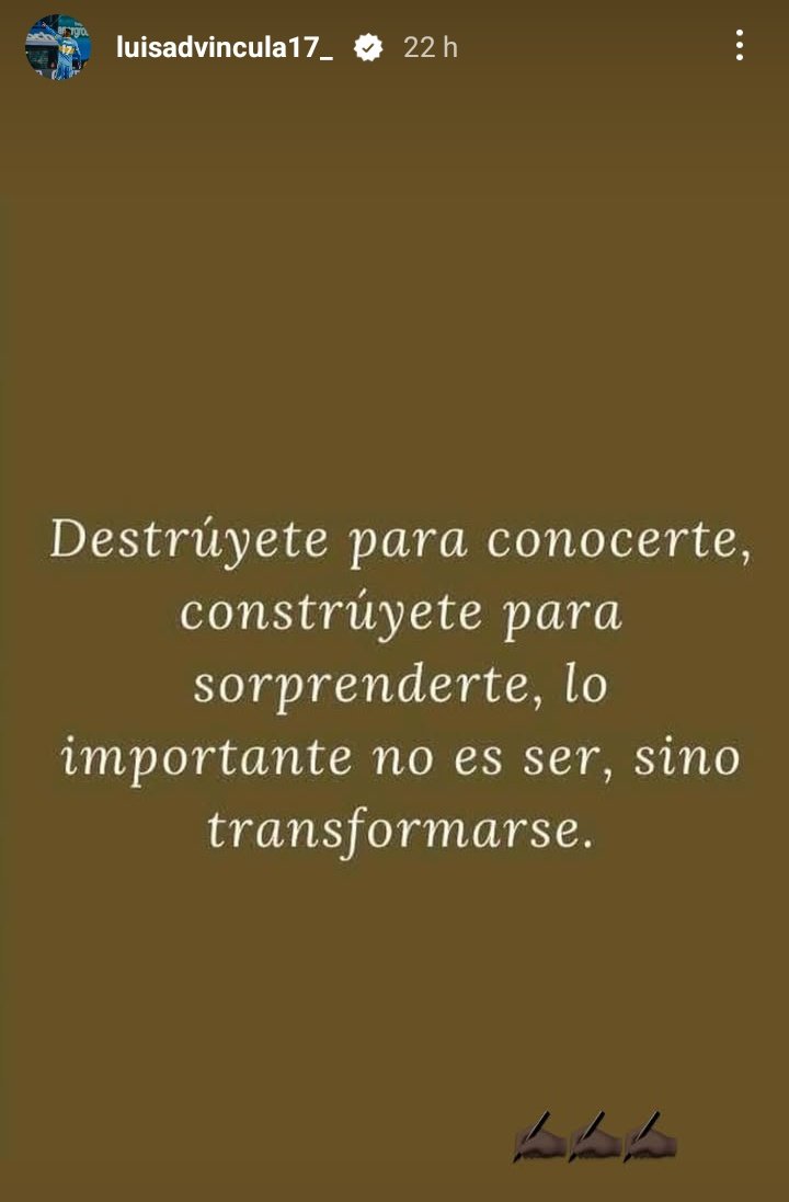 "Advíncula"

Porque el Pichón se destruyó así mismo para conocerse y se transformó. ✍️🏿✍️🏿✍️🏿