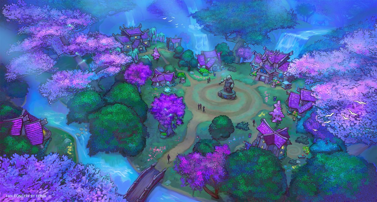 The dreaming continues - imagine a clearing or plaza where residents can gather, perhaps with a central feature that Neighborhoods could unlock and change over time!
#worldofwarcraft #WoWHousing #Ashenvale