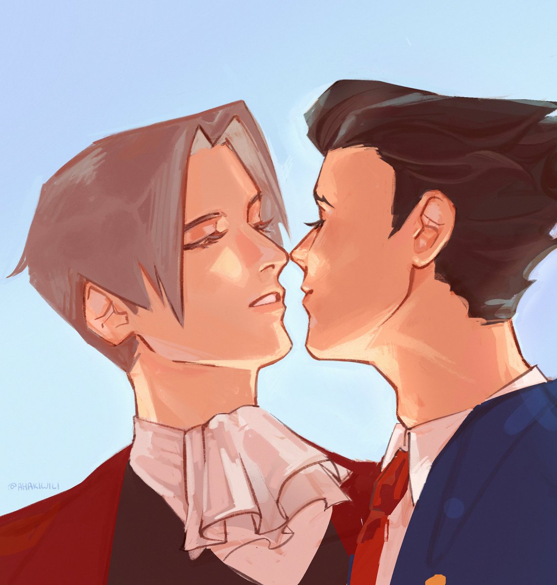not a lot just forever #narumitsu #wrightworth #aceattorney