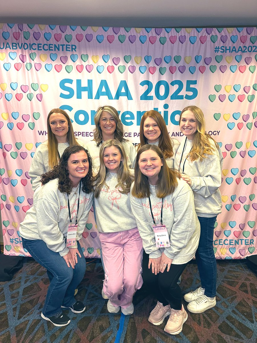 Lots of learning at SHAA Convention with these sweet SLPs 💟