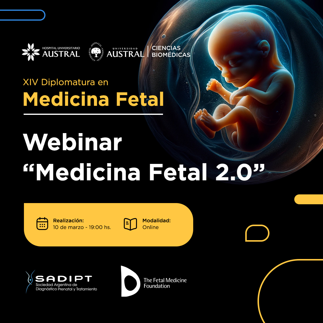 📢 Te invitamos a participar a nuestro próximo Webinar llamado "Medicina Fetal 2.0"
ACTIVIDAD NO ARANCELADA
📅 Fecha: Lunes 10 de Marzo
🕘 Horario: 19:00 hs – Hora Argentina.
💻 Modalidad: Online
Reservá tu lugar: goo.su/DXJNtH