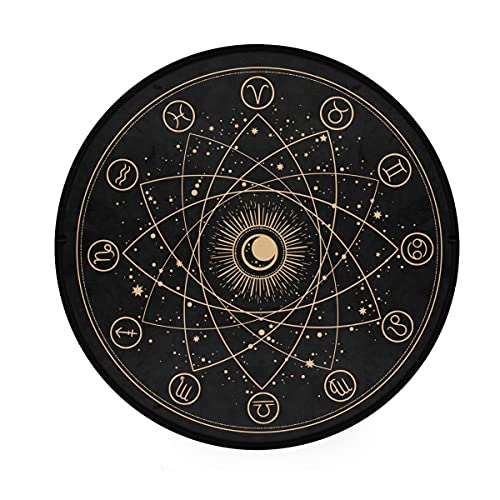 I just received ALAZA Zodiac Sign Geometric Round Area Rug Non-Slip Floor Mat for Dorm Bedroom Living Room Home Decor 3ft Diameter - Multi01 from Squishy via Throne. Thank you! throne.com/thedaddydes #Wishlist #Throne