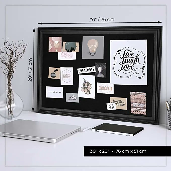 I just received SKL Products Black Cork Board - 30" x 20" Large, Framed Bulletin Boards for School, Home, Kitchen &amp; Office Walls - 30" x 20" - Black from Squishy via Throne. Thank you! throne.com/thedaddydes #Wishlist #Throne