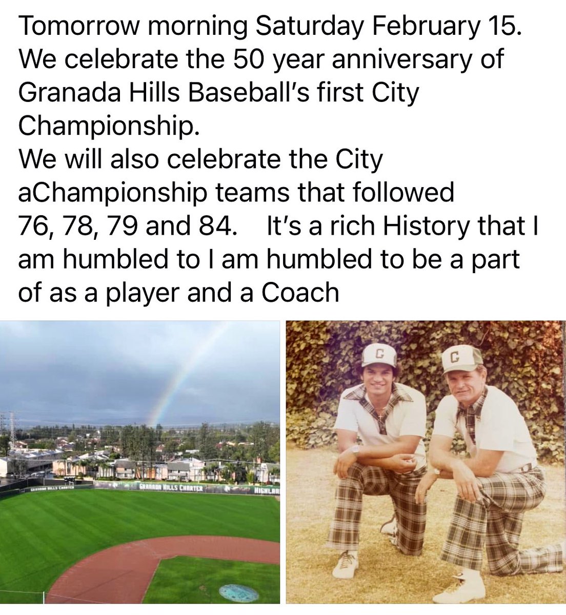 CoachCLOS's tweet image. It’s been 50 years 
GHC high school 930 am come celebrate with us and see old friends 👍🏽