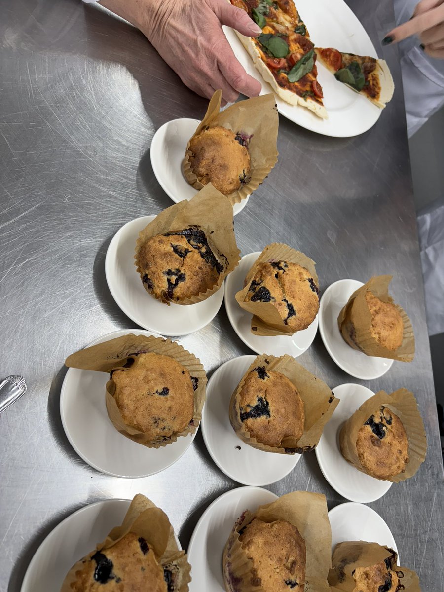 friday is the food prep session for our MSc Pre Reg Dietetics <a href="/HealthSciUni/">Health Sciences University | HSU</a> students. Gluten free this week from sausage rolls, blueberry muffins, GF quiche, GF lemon cake (yummy) and chocolate roulade?