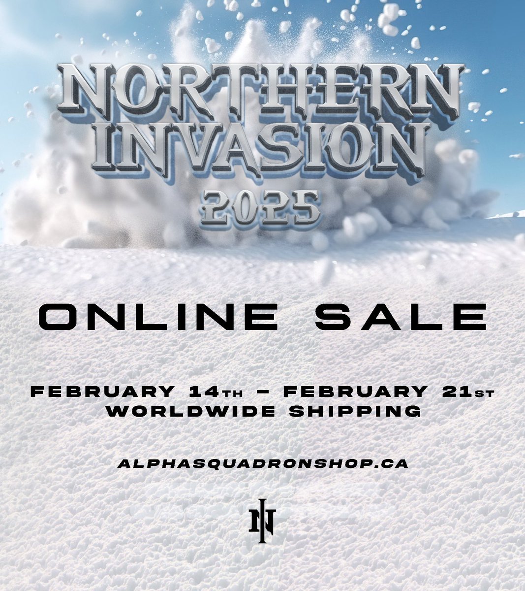 northerninvasio's tweet photo. Didn’t get the chance to grab your favorite shirt of the 2025 Collection? Problem solved—We’re doing a limited-time online sale! ☃️

Retweet+Purchase your favorite piece and enter automatically to win 2x Weekend Passes for the Riddim Olympics 2026! 🏅

❄️ https://t.co/1VT9lOytL3 https://t.co/3UE9VRrSEp