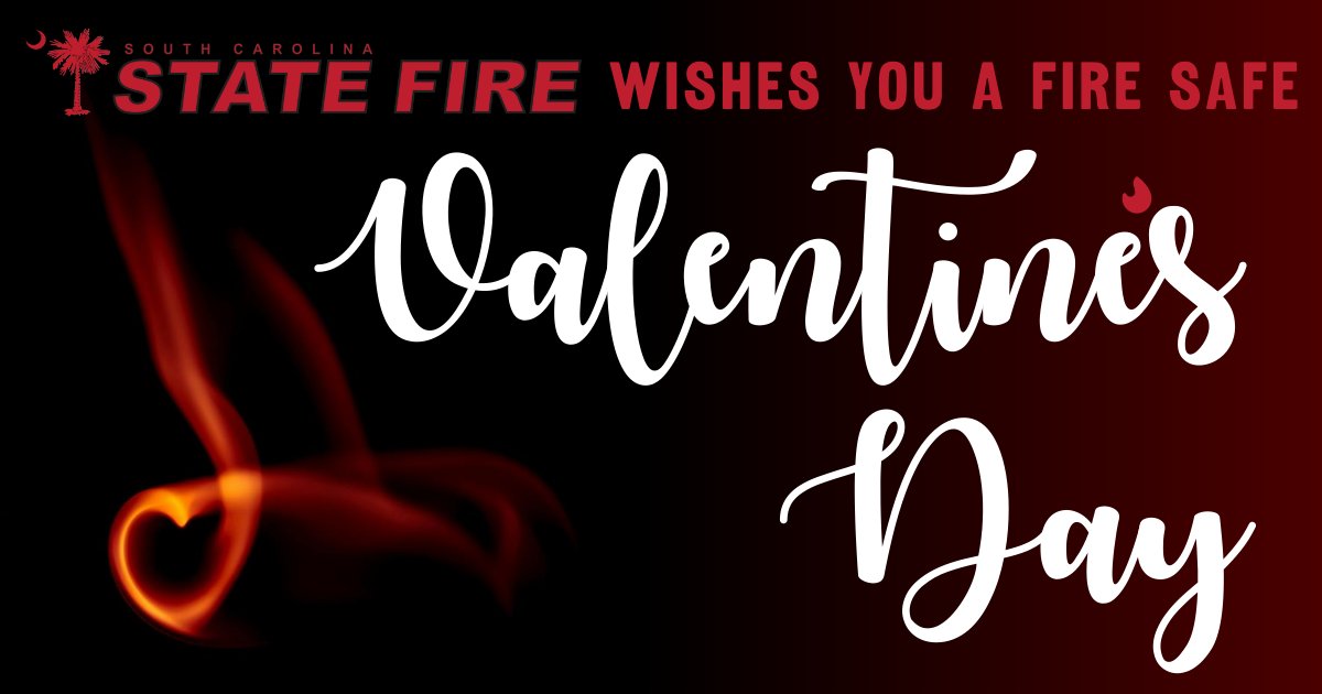 FireSafeSC's tweet image. #SCStateFire extends its best wishes for a happy and fire safe Valentine's Day!

As you celebrate Valentine's Day, remember to keep fire safety in mind.  Consider using flameless candles as a safer alternative.
More: firesafe.sc.gov/weekly/candle-…

#FireSafeSC #CandleSafety