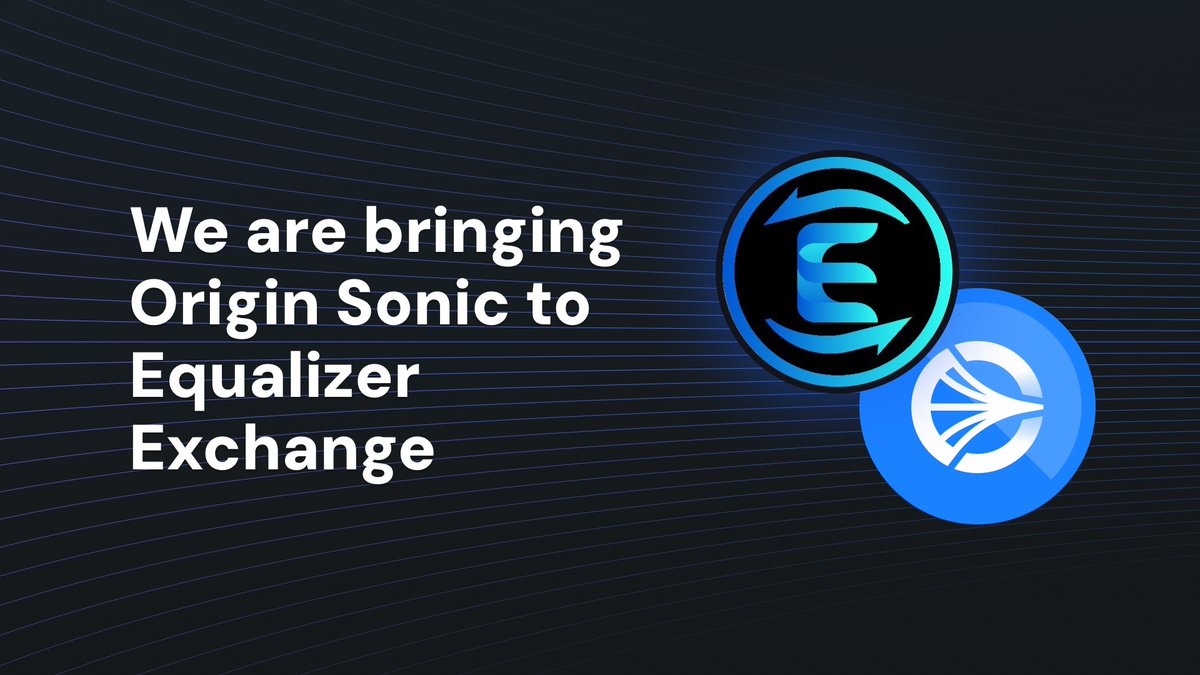 Origin Protocol (@originprotocol) on Twitter photo Origin Protocol x <a href="/Equalizer0x/">Equalizer 💥</a>
We’re bringing Origin Sonic to the liquidity hub for optimized trading on Sonic!
Excited to collaborate with <a href="/Equalizer0x/">Equalizer 💥</a> — deploying $OS liquidity opens up fantastic opportunities for everyone.
Earn Sonic Points and Gems by providing $OS Origin Protocol x <a href="/Equalizer0x/">Equalizer 💥</a>
We’re bringing Origin Sonic to the liquidity hub for optimized trading on Sonic!
Excited to collaborate with <a href="/Equalizer0x/">Equalizer 💥</a> — deploying $OS liquidity opens up fantastic opportunities for everyone.
Earn Sonic Points and Gems by providing $OS