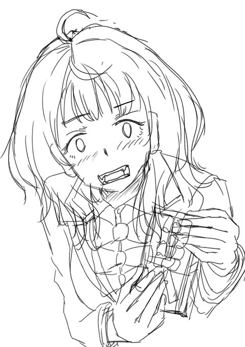 #マケイン 
晩八。液タブ不調なんでラクガキでゴメンネ。
八奈見「まさか一人で食べるつもりじゃないでしょうね?そーゆー所だよ温水君!」 