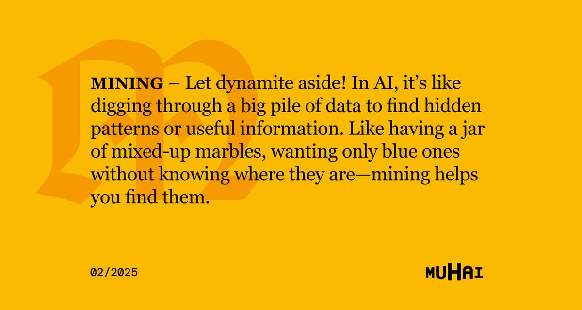MUHAI project (@muhai_org) on Twitter photo It is our #WOTM moment and one that could appeal to Alfred Nobel.. or maybe not.
Discover what “mining” means in the AI sacred circle.
#researchEU
#EUeic
#eicaccelerator It is our #WOTM moment and one that could appeal to Alfred Nobel.. or maybe not.
Discover what “mining” means in the AI sacred circle.
#researchEU
#EUeic
#eicaccelerator