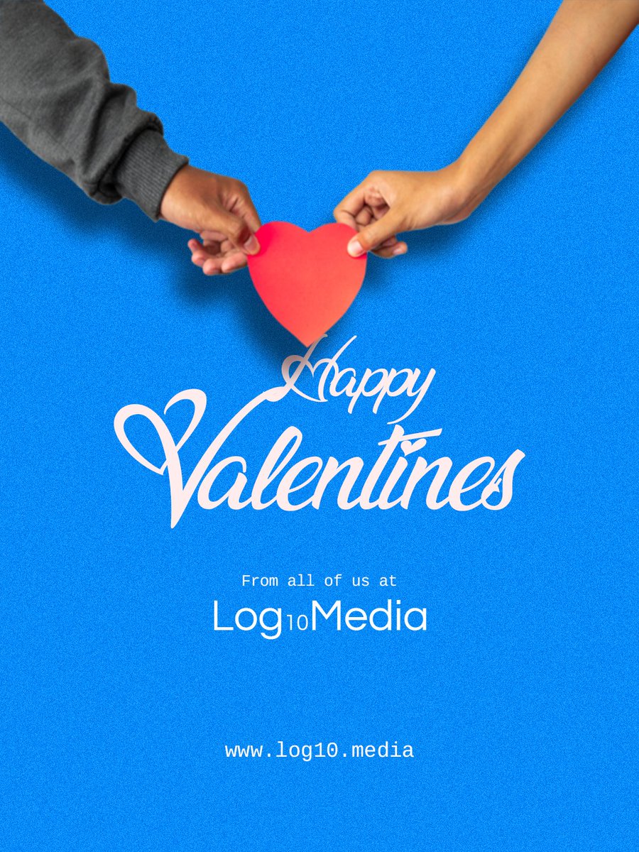 Log10Media's tweet photo. Happy Valentines Day from all of us at Log10Media.  In this season of love, let’s help your business find its perfect match—not just with likes, but with results that last. ❤️  Because love isn’t the only thing worth growing this season. 😉 #log10media #valentineday https://t.co/Ldjqg2XvHb