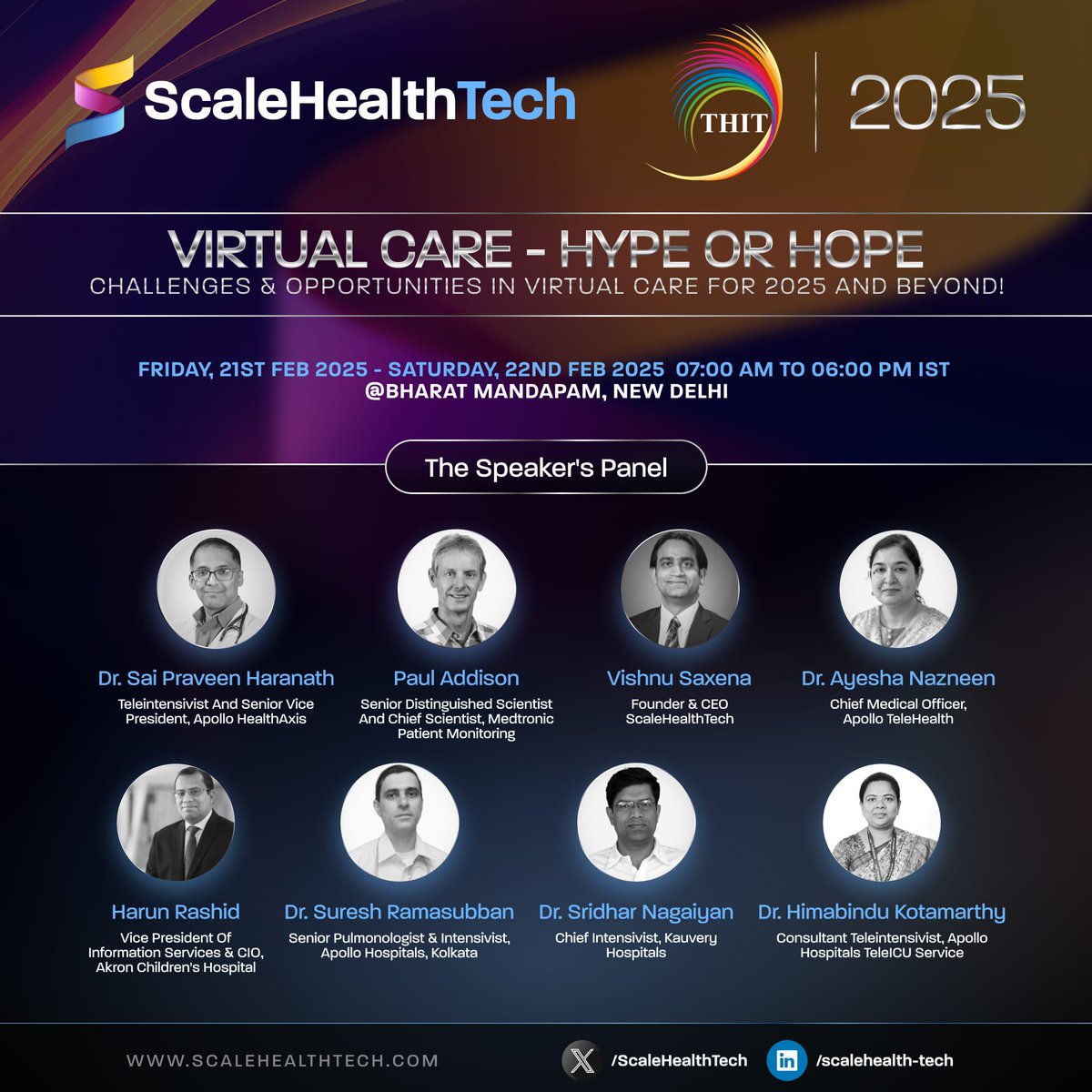Our Founder &amp; CEO, Vishnu Saxena, is set to take the stage at THIT 2025, bringing global expertise, deep US healthcare market insights, and a bold vision for the future of virtual care. 🌍💡

Joining a power-packed panel of industry leaders, this discussion will focus on the