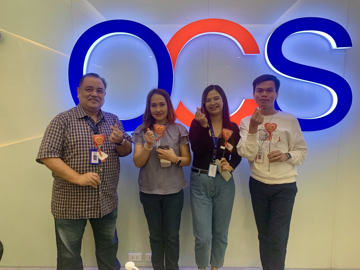 Well done OCS Philippines for sharing a small token of gratitude with our amazing team members to celebrate not just Valentine’s Day, but the dedication, teamwork, and passion they bring every day.  Happy Valentine’s Day! ❤️

#WeAreOCS #valentinesday #TRUEValues