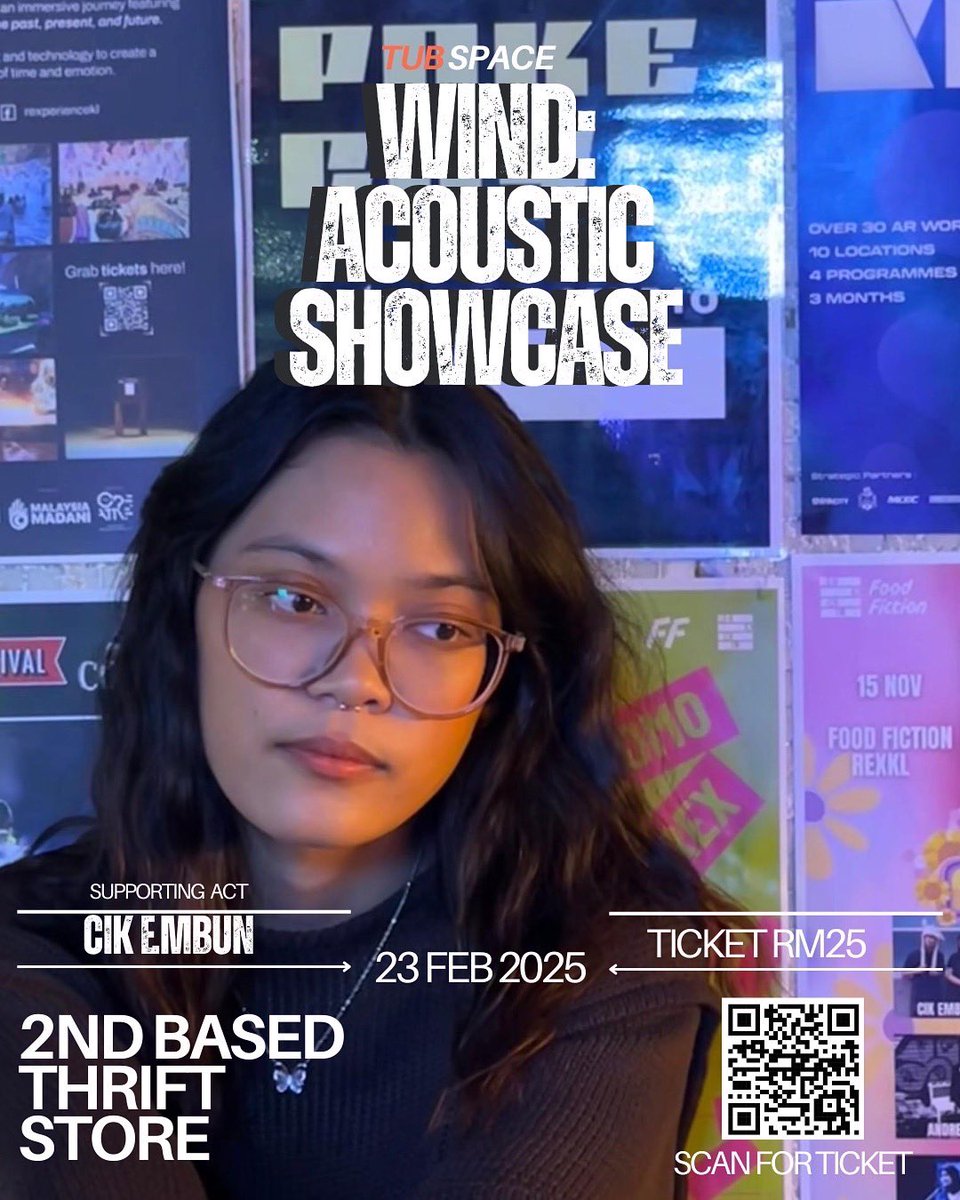 WindBand1's tweet photo. 8 HARI JE LAGI!!!!! 

Korang belum beli lagi ke tiket? Pergi beli sekarang !! Jangan lepaskan peluang anda untuk menyaksikan Wind secara live sempena Wind: Acoustic Showcase yang akan berlangsung pada 23 Feb 2025. https://t.co/G6fbYN6L9w