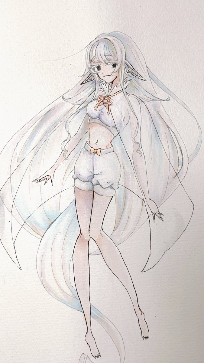 PLabka's tweet image. No.27 マリア 「あれぇ？海の子にあったのは久しぶりだよ〜。あたし、生きてるか死んでるかわかんないけどよろしくね？」
彼女が生きているのか死んでいるのかは、直接確認しに行く方がいいだろう。
 #海の子  
 #絵描きさんフォロバ100 
 #冬の創作クラスタフォロー祭り 
 #illustration