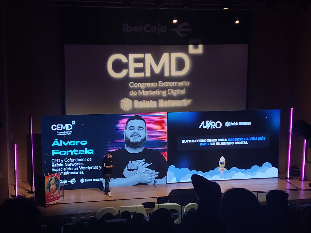 Disfrutando de las Automatizaciones con Álvaro Fontela de <a href="/RaiolaNetworks/">Raiola Networks</a> 
#cemd #CEMD25 
<a href="/CEMKTD/">Congreso Extremeño de Marketing Digital⚡️CEMD2024</a>