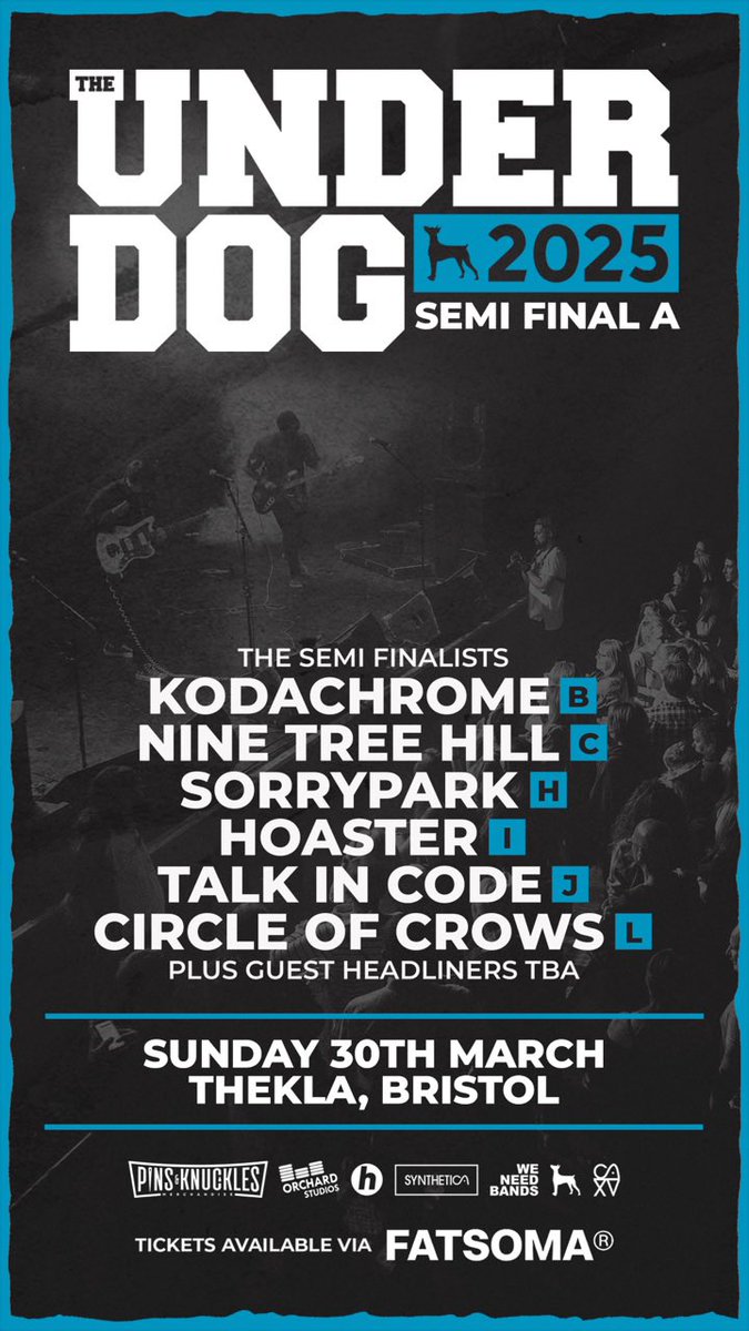 Talk In Code (@talkincodeband) on Twitter photo Seriously guys, tonight 6pm - the only ticket you need fatsoma.com/e/9mtj3xzx/theā¦
#underdogbristol <a href="/theklabristol/">Thekla Bristol</a> Seriously guys, tonight 6pm - the only ticket you need fatsoma.com/e/9mtj3xzx/theā¦
#underdogbristol <a href="/theklabristol/">Thekla Bristol</a>