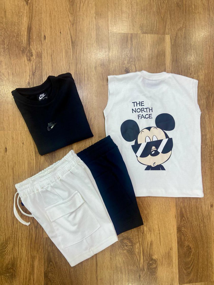 💥 CONJUNTO INFANTIL 
REGATA OU BLUSA MANGA 
DE 02 a 14 ANOS