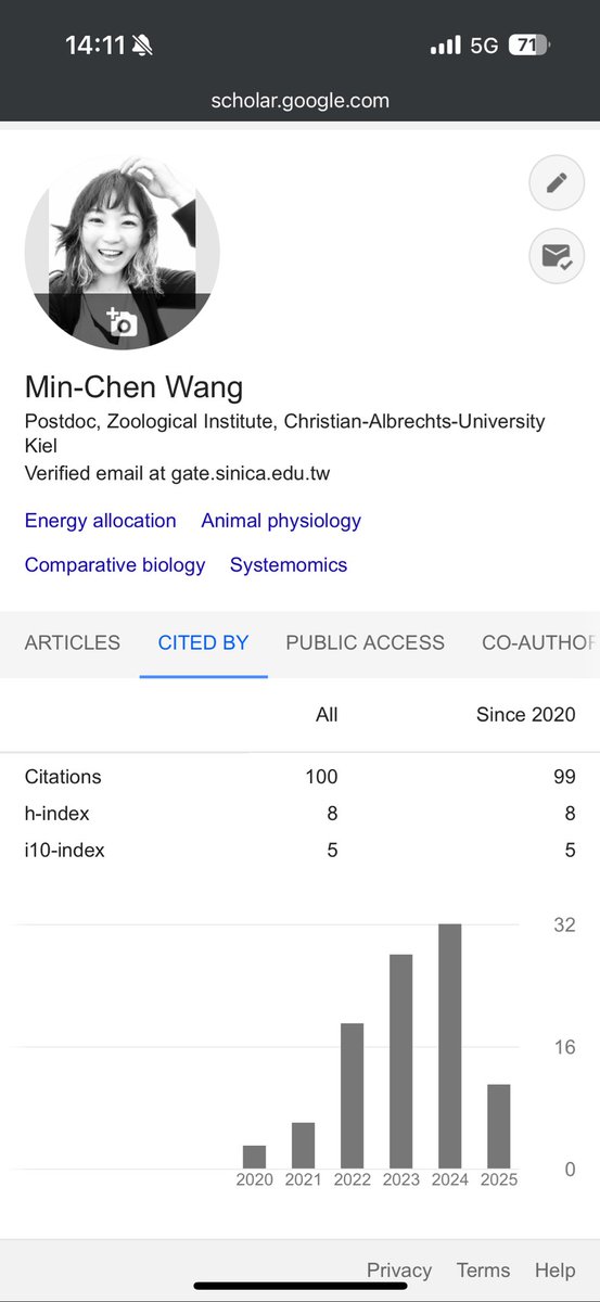 It hit 100! Thought I’d be cool with it, but not - couldn’t help feeling a little flutter in heart 😌 #academia #postdoc #womaninacademia