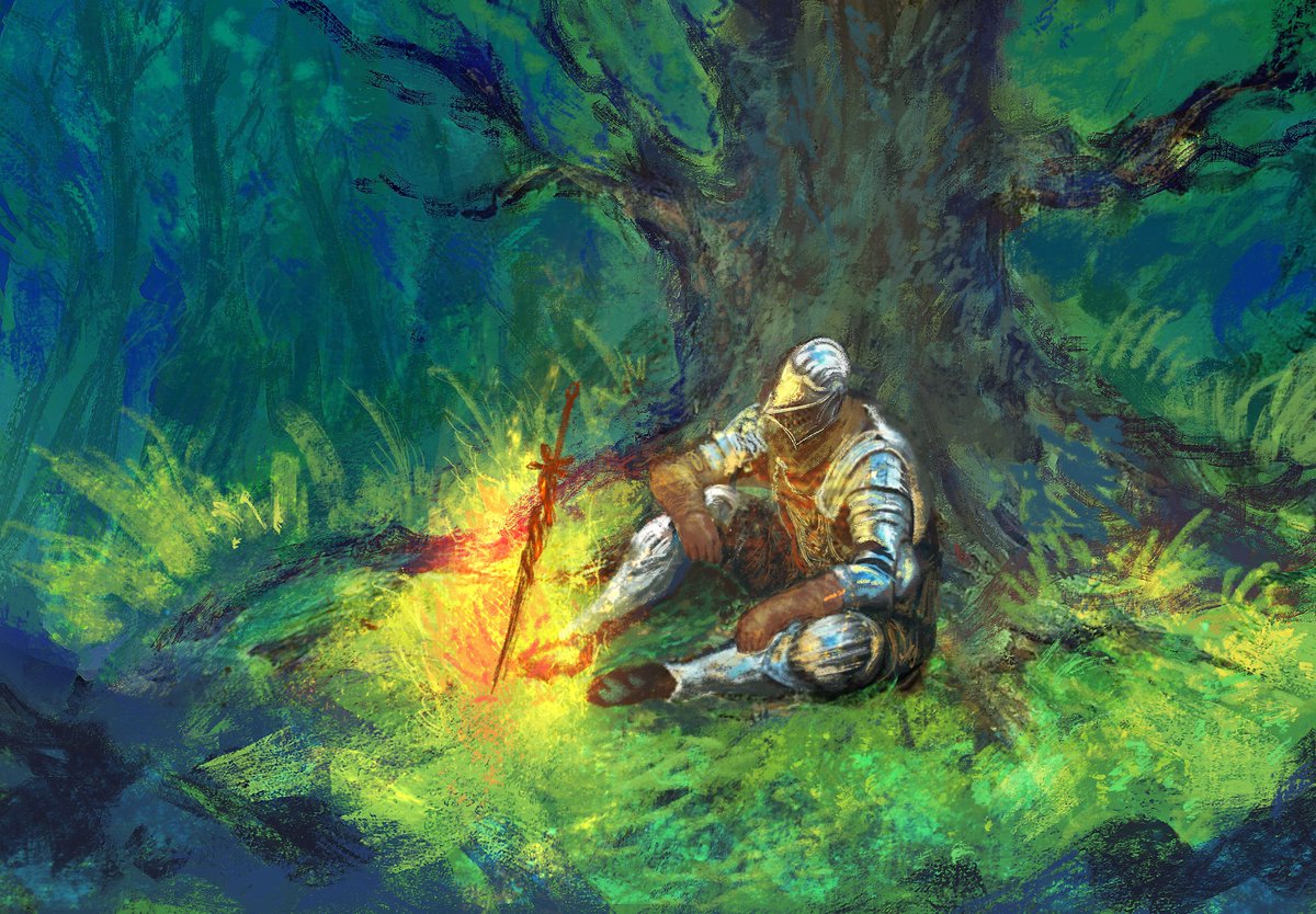SorromiaWolf's tweet image. Dark Souls Darkroot Basin