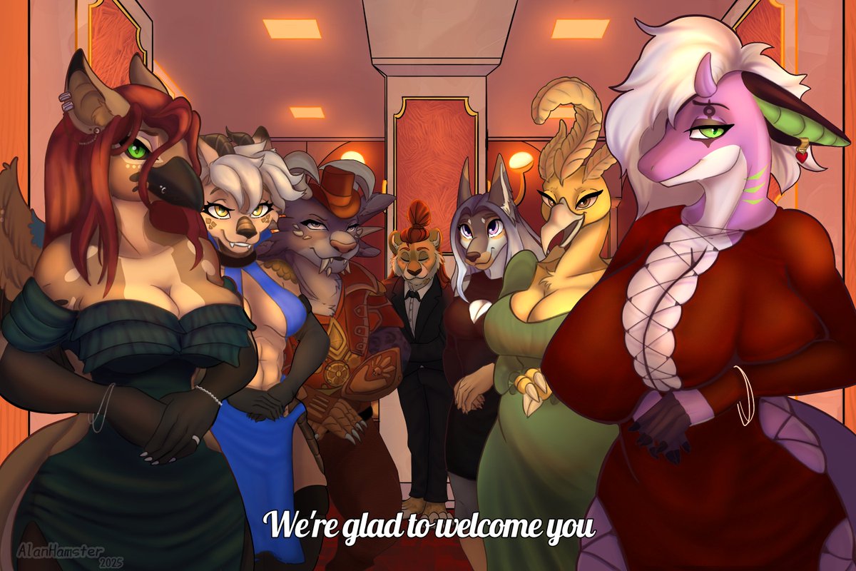 The cabaret club "Love Shine" opens its doors for you! You are greeted by 6 wonderful hostesses who will not let you get bored today. 

#furrygirl #furry  

Ready YCH for: <a href="/DemonessOfLust/">Yukensha need fuck | 🔞</a> <a href="/6Dinki/">DINKI MI 6</a> <a href="/Balabol428/">Artista</a> <a href="/kzo_arts/">•KzO•</a> FA_shabawolf FA_Korat2