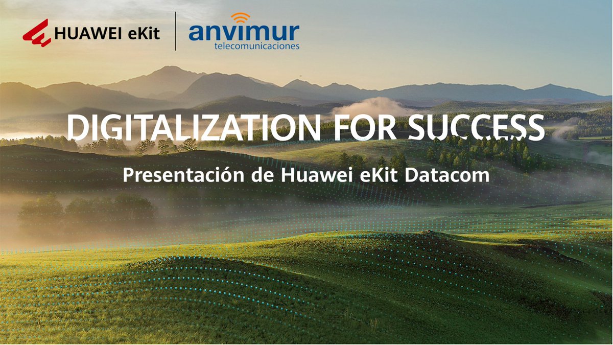 Anvimur y Huawei nos complace invitarles al webinar de presentación de HUAWEI eKit Datacom en el 19 de febrero , donde exploraremos juntos el portfolio de Datacom de HUAWEI eKit y las estrategias para  potenciar su negocio.
📷 El registro: events03.huawei.com/....../registe…......