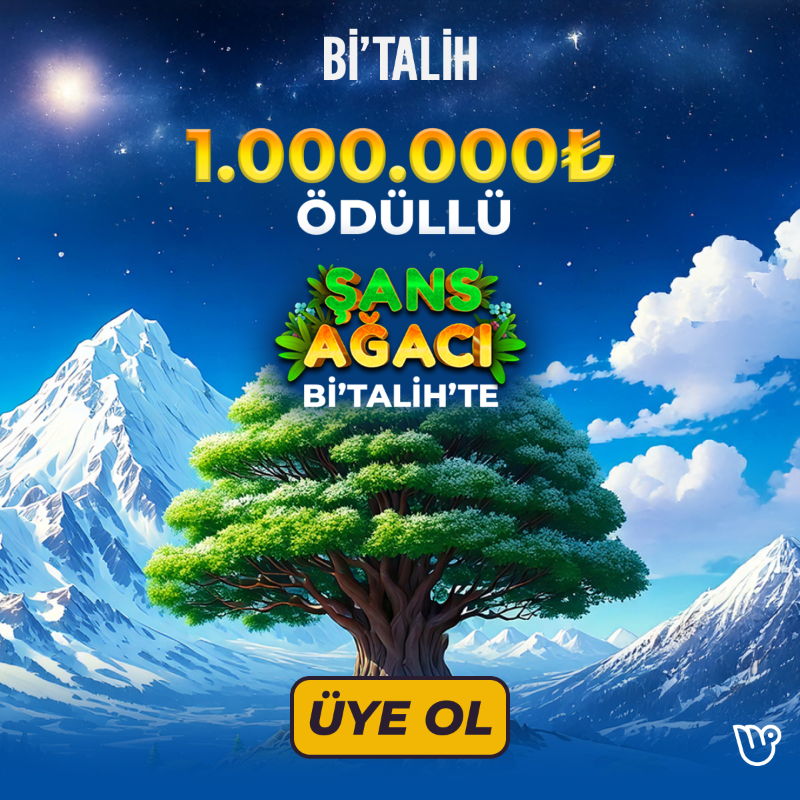 bitalih_tr's tweet photo. 📣 Şans Ağacı Kazandırıyor!

🎁Bi'Talih'te Şans Ağacı oyununda 5 TL'ye milyonlarca lira bonus seni bekliyor!💜 ŞİMDİ Bi'Talih'te!

Hemen Üye Ol!