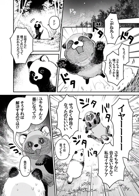 『お前、タヌキにならねーか?』88話🍃
https://t.co/V2cgIvjGpA
pixivコミックにて更新しています!

ユキが実家に帰ってしまうのではと慌てるリン
こがね丸はそれを聞いて……

よろしくお願いします😊 