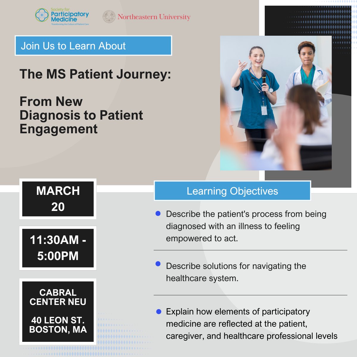 Join us as we navigate the #MSPatientJourney together! This conference brings together patients, caregivers, and healthcare professionals to share insights, foster connections, and improve care for those living with Multiple Sclerosis. Register here: lnkd.in/d9DGVzK